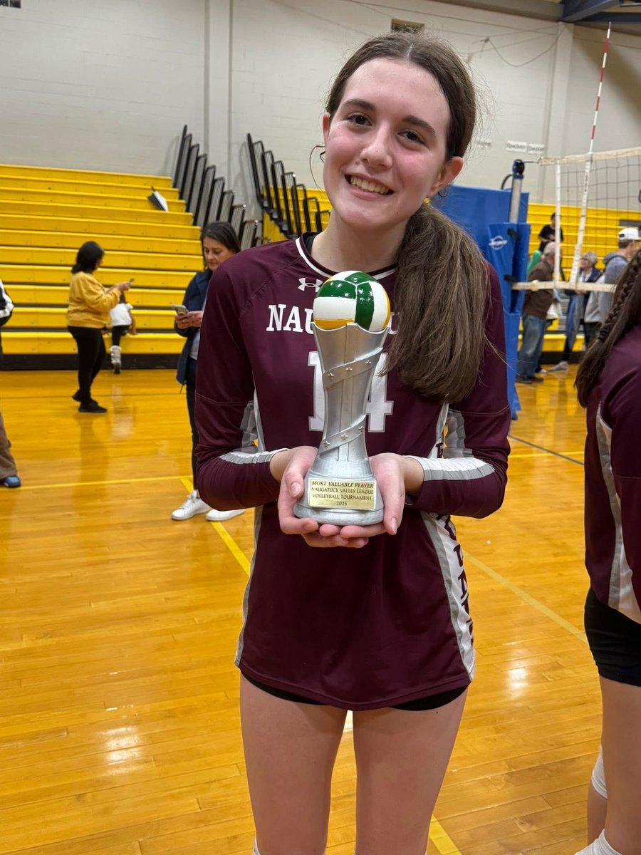 Words can not describe how excited I am for <a href="/MayaChatfield/">Maya Chatfield</a>. It started off with being honored with First Team All NVL honors, then #NaugyVolleyball took care of business to win the NVL title, ending with winning the tournament MVP.  Keep working hard!