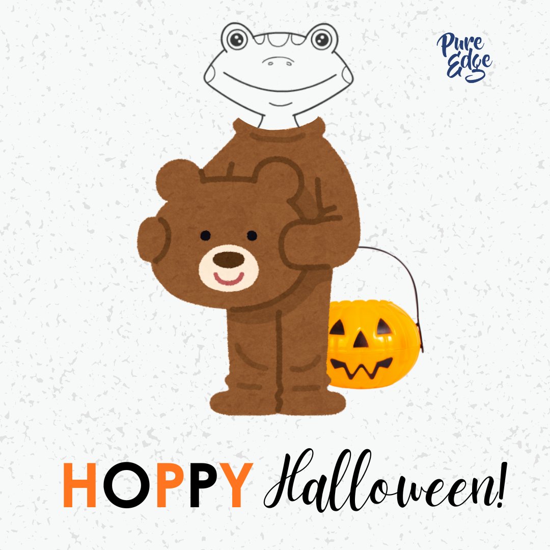 🐸 Wishing you a beary hoppy Halloween! 🐻🎃