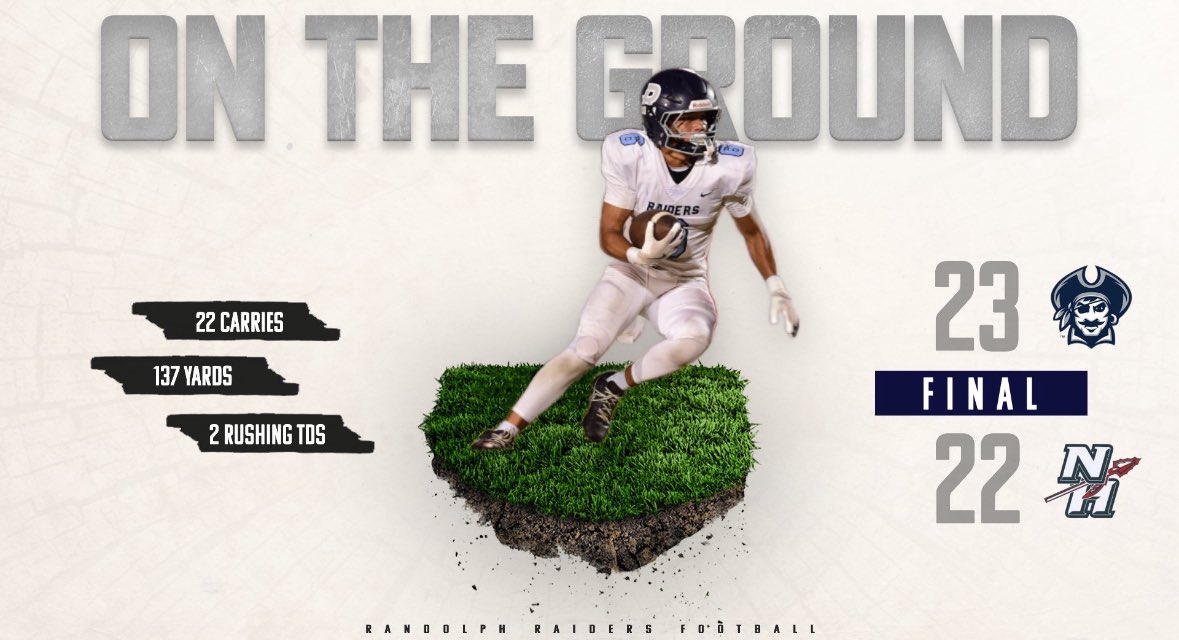 Tough, gritty win for the Raiders last night! <a href="/jonnybillions_/">jonathan "jonny" billions</a> led the way on the ground. #BuiltDifferent #RPOI