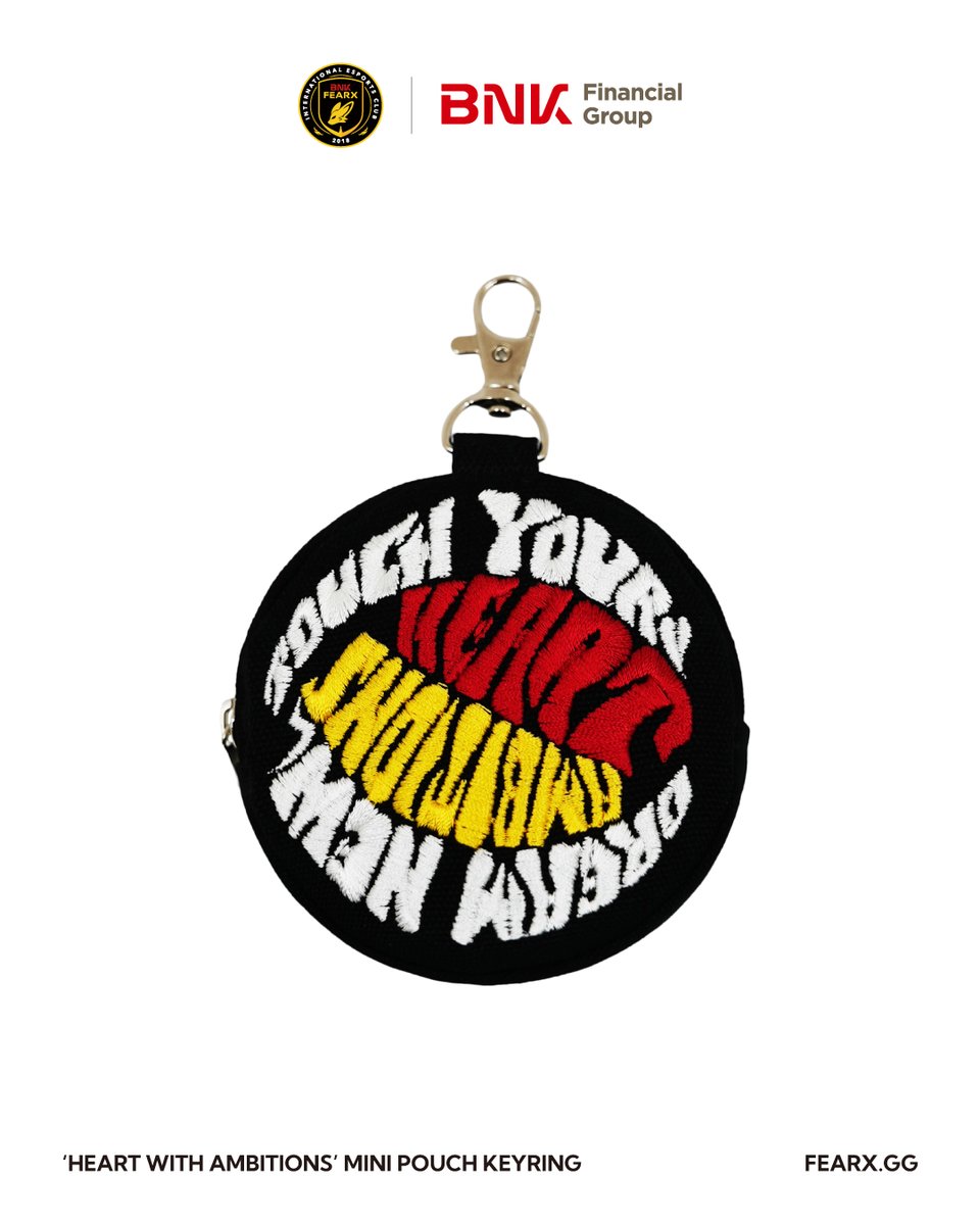 🤲𝐒𝐎𝐓𝐑𝐄 𝐕𝐀𝐋𝐔𝐄 𝐰𝐢𝐭𝐡 𝐁𝐍𝐊

BNK 금융그룹과의 협업으로 탄생한 ‘HEART&amp;AMBITIONS’ Mini Pouch Keyring을 소개합니다.
지금, 가장 가까운 곳에 당신의 ‘소중함’을 담아보세요.
‘𝑻𝑶𝑼𝑪𝑯 𝒀𝒐𝒖𝒓 𝑯𝒆𝒂𝒓𝒕’ × ‘𝑫𝒓𝒆𝒂𝒎 𝑵𝒆𝒘 𝑨𝒎𝒃𝒊𝒕𝒊𝒐𝒏𝒔’

✔️온라인 판매 𝐎𝐍𝐋𝐈𝐍𝐄