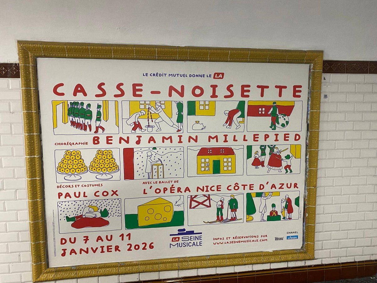 #Cassenoisette envahit #Paris… mais c’est le Ballet de <a href="/Operadenice/">Opéra de Nice</a> qui danse ! <a href="/B_Millepied/">Benjamin Millepied</a> <a href="/VilledeNice/">Ville de Nice</a> <a href="/LaSeineMusicale/">La Seine Musicale</a>