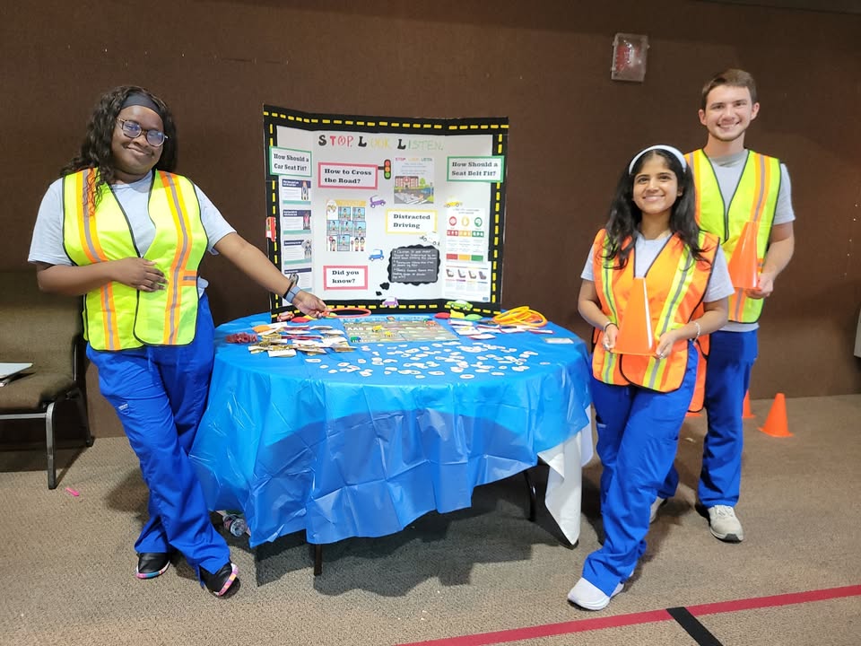 Our Bearkat nursing students brought health education to the community at The Church Without Walls’ Health &amp; Wellness Fair! 💙🩺 They shared wellness tips, encouraged preventive care, and represented Sam Houston State University with pride! #BearkatHealth #SHSU #NursingExcellence