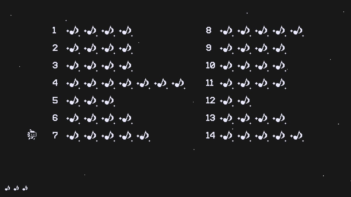 shredder_ggl's tweet image. #MotionRec とても良かった。
試行錯誤しながらゴールに向けて移動しているだけで楽しい。
想像以上にボリュームがあって、自分は音符のコンプリートまで約10時間かかったけど、得意な人ならもっと早くいけそう。