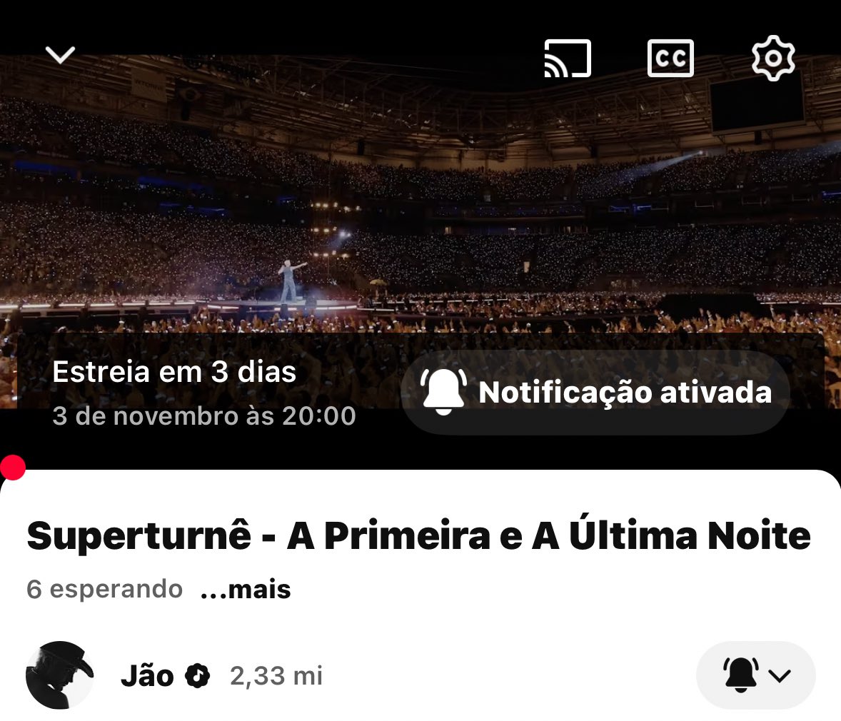 “vamos sair dia 3 de novembro”

nem vai dar eu tenho compromisso…