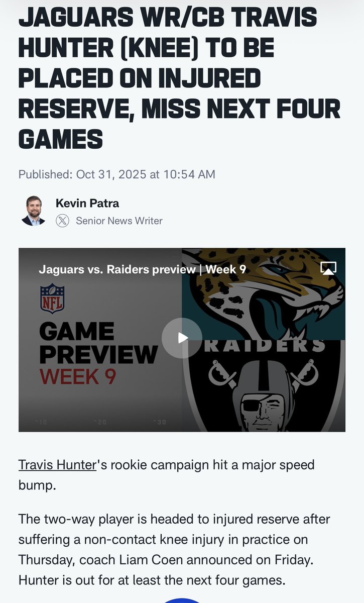Roughneck4795's tweet image. Damnnnn ittt, first Skat now Hunter..

Baller Travis Hunter placed on IR
#travishunter