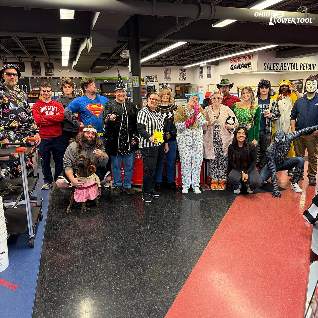 OhioPowerTool's tweet image. The OPT crew doesn’t do Halloween halfway. We showed up, suited up, and had a blast celebrating together. Take a look at the full lineup and tell us which costume you think takes the win, and post your own Halloween look, we’d love to see it!
...
#OhioPowerTool