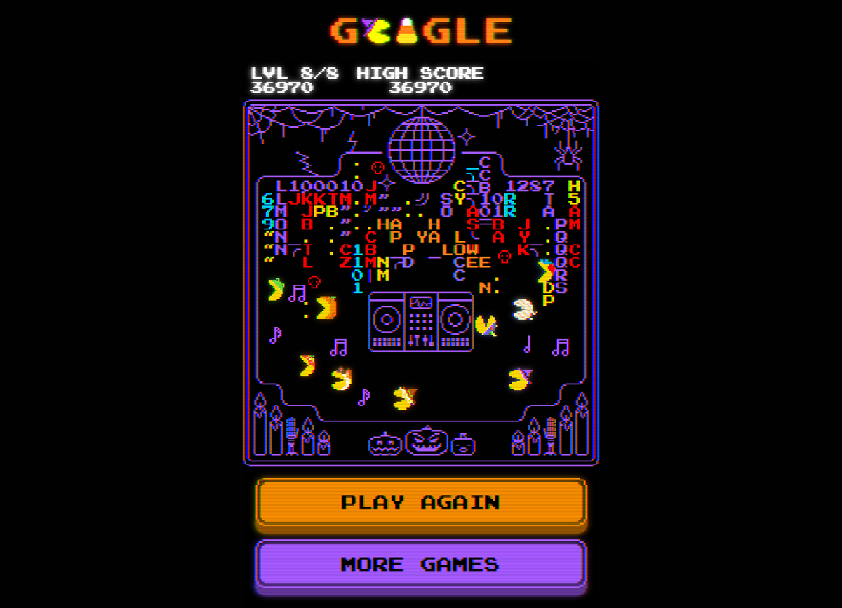 Played Pacman Halloween edition from Google. The layouts and graphics are unique. Love when Google puts Pacman on the front page.