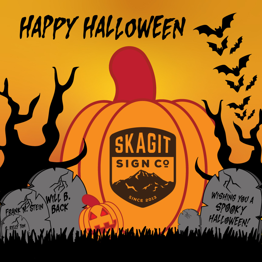 SkagitSignCo's tweet image. Happy Halloween from all of us at @SkagitSignCo. 🎃 👻 

skagitsignco.com

#HappyHalloween #TrickOrTreat #Signs #Graphics #Displays #Promo #Wraps #SkagitValley #Skagit #Whatcom #Snohomish #VeteranOwned #WomanLed #SkagitSignCo