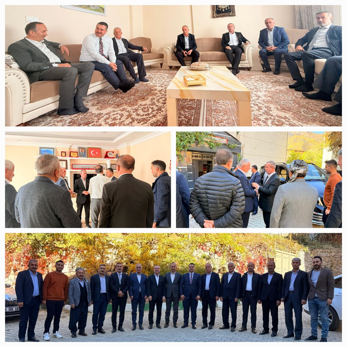 İl Koordinatörümüz Sn. Bahattin Yıldız İl Başkanımız Sn. Zeydin Kaya ve teşkilatımızla birlikte;
Kurucu İlçe Başkanımız ve önceki dönem Belediye Başkanımız Sn. Tahir Saklı’yı Evinde ziyaret ettik.

Misafirperverliklerinden ötürü Başkanımıza Teşekkür ediyoruz.