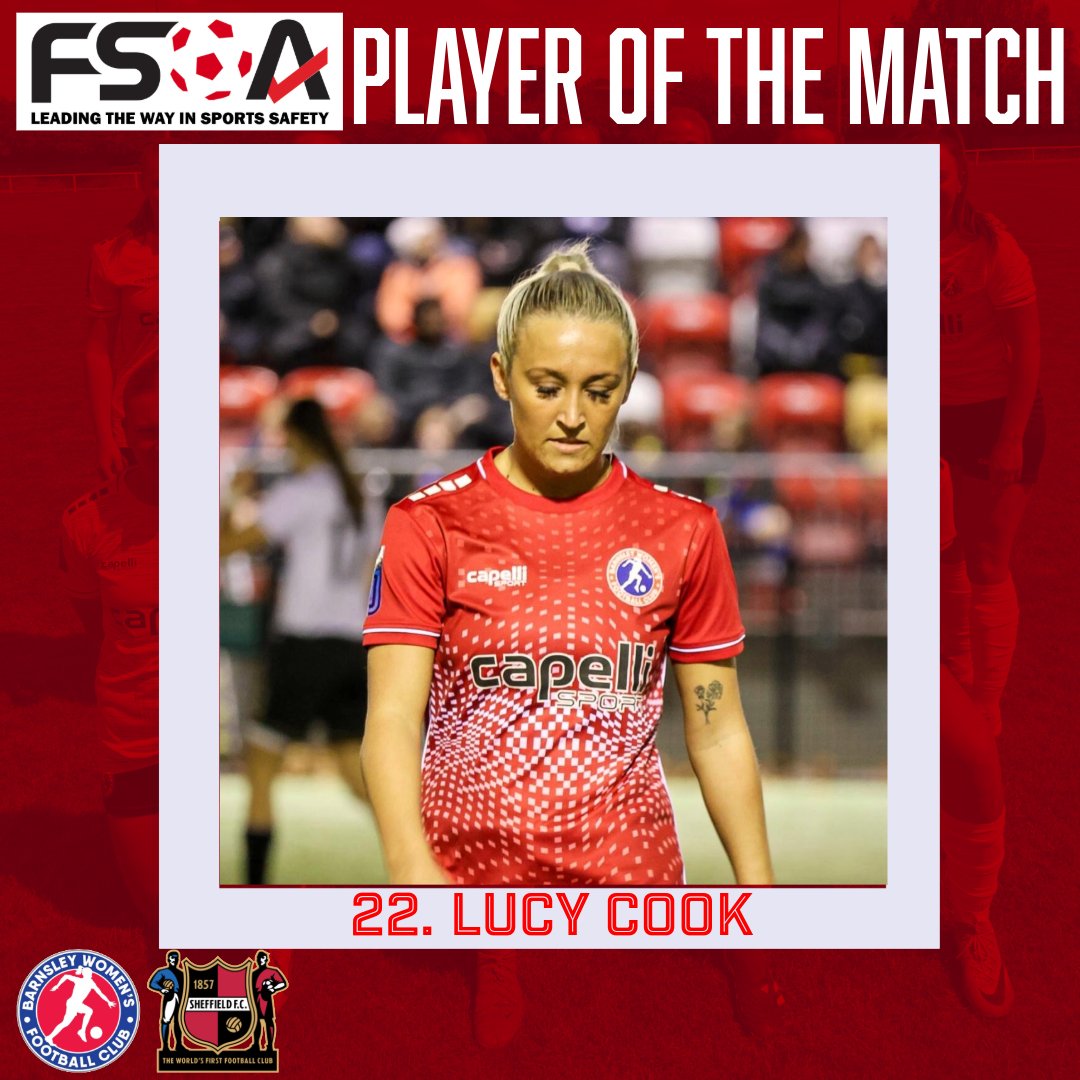 BarnsleyWFC's tweet photo. POTM Awards

@TheFSOA sponsors Player of the Match for last night’s derby win was @_lucyycook 

The Opposition Player of the Match was given to Jemima Jarvis

Well done both!

#youreds #barnsleywfc #bwfc #POTM https://t.co/mFxaPZdSxB