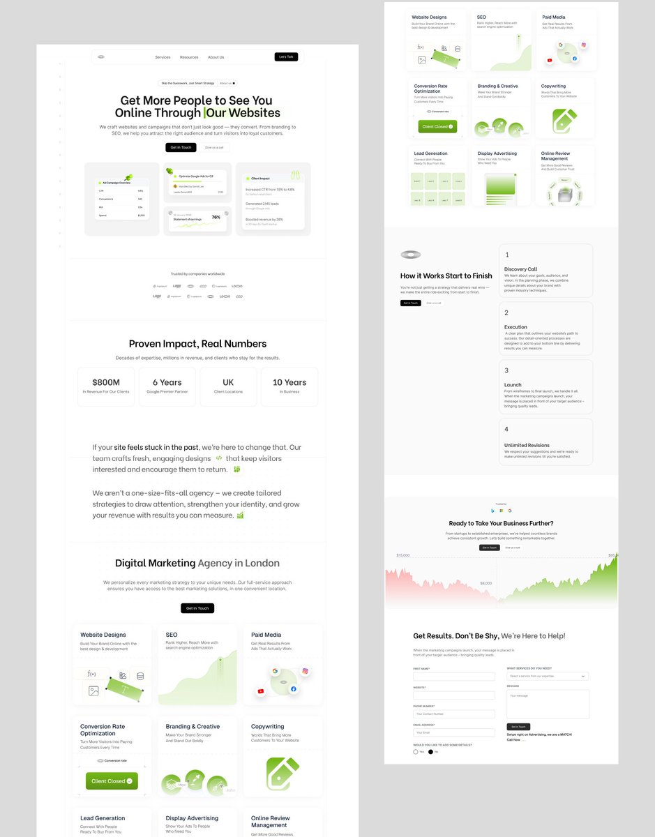 QuantumWebAG's tweet image. I design landing pages like these at $499