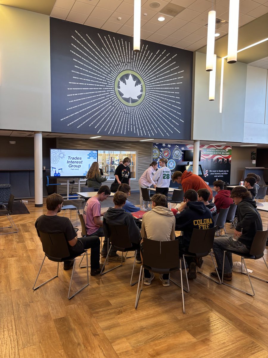 Very large group for the first Trades interest meeting.