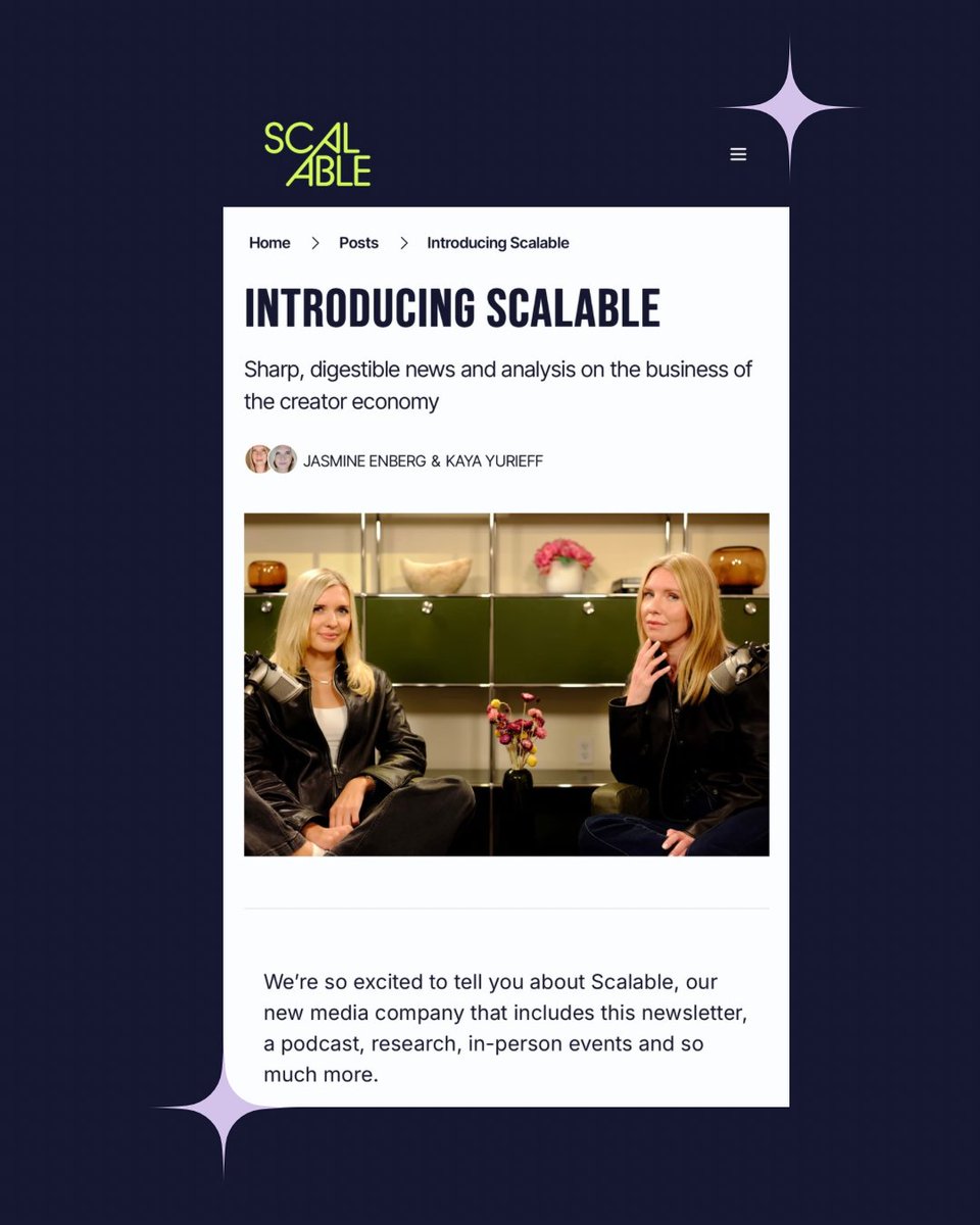ScalablePod's tweet image. The line between creators and traditional media companies? Blurring fast.

In our 1st newsletter, we discuss how creators are teaming up with legacy media to launch shows, podcasts, and columns.

Subscribe for free at scalablepod.co.

@beehiiv @kyurieff @jasmineaenberg