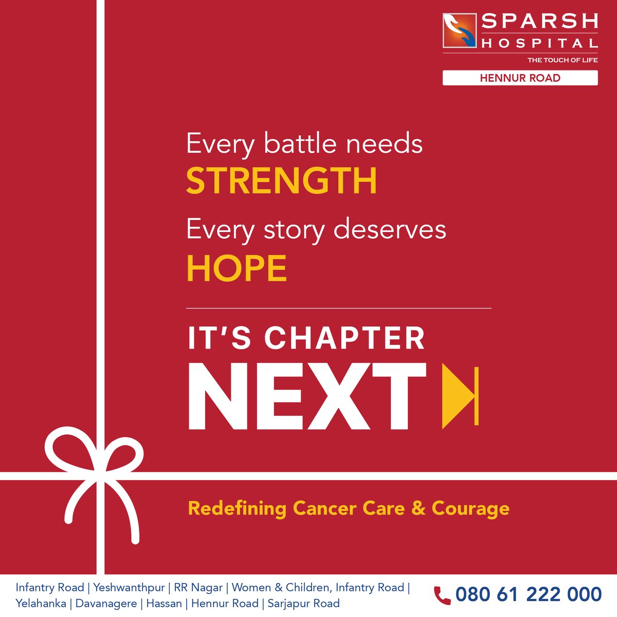 Big news from SPARSH Hospital, Hennur Road!

Fresh walls. Fierce purpose. A space built for strength, science &amp; second chances.

SPARSH Institute of Cancer Care — because every story deserves a Chapter Next.

Launching Nov 4, 2025

#SPARSHHospital #CancerCare #Oncology #Hennur