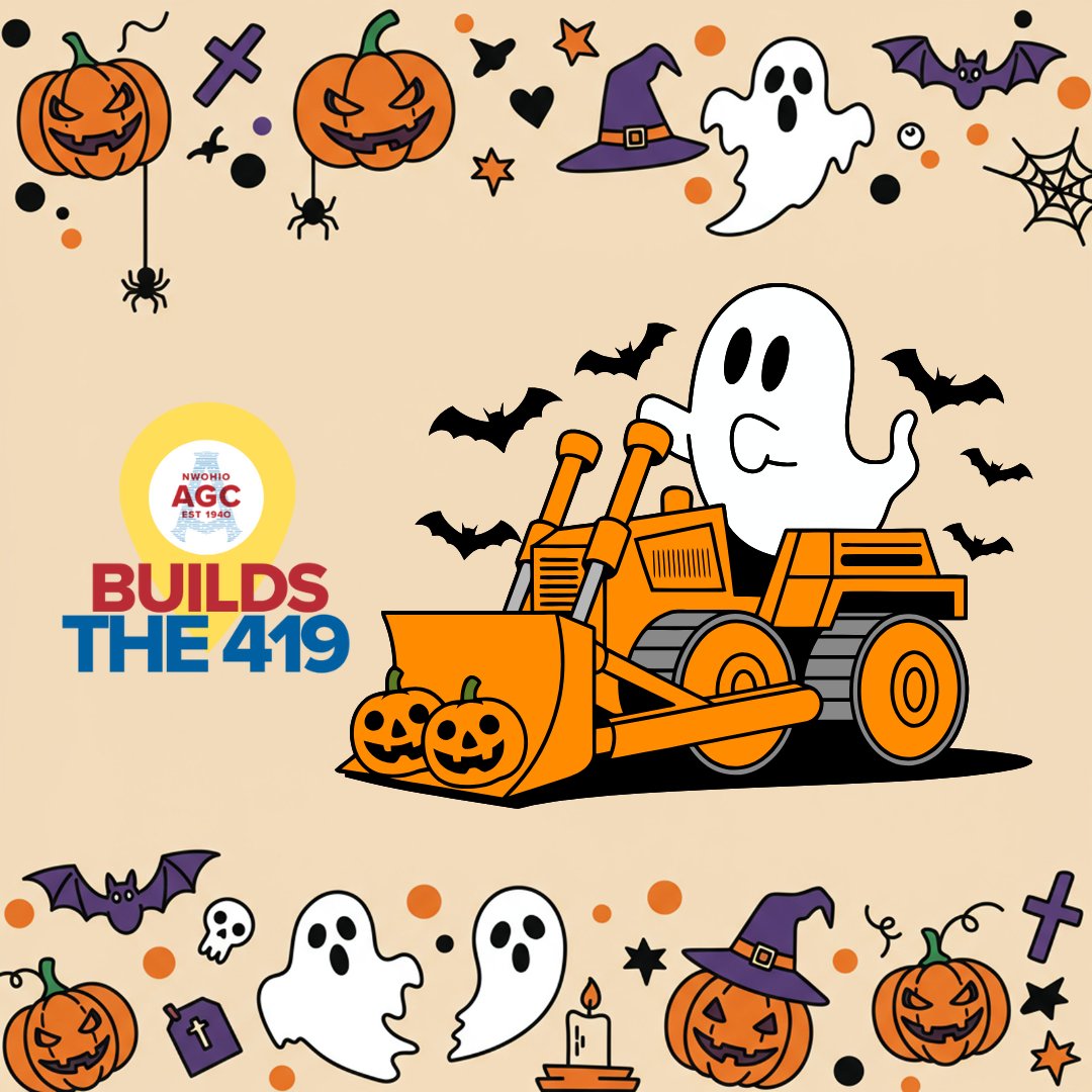 AgcNw's tweet photo. 👻 Hard hats by day, haunted hats by night! Wishing everyone a safe and spook-tacular Halloween! 🏗️🎃 https://t.co/PDr4WW2nkY