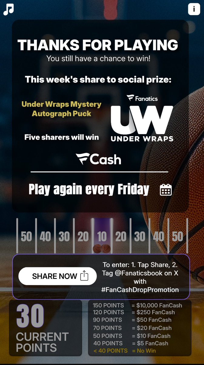 Play the #FanCashDropPromotion today

 fanatics.onelink.me/5kut/p6fykbjo