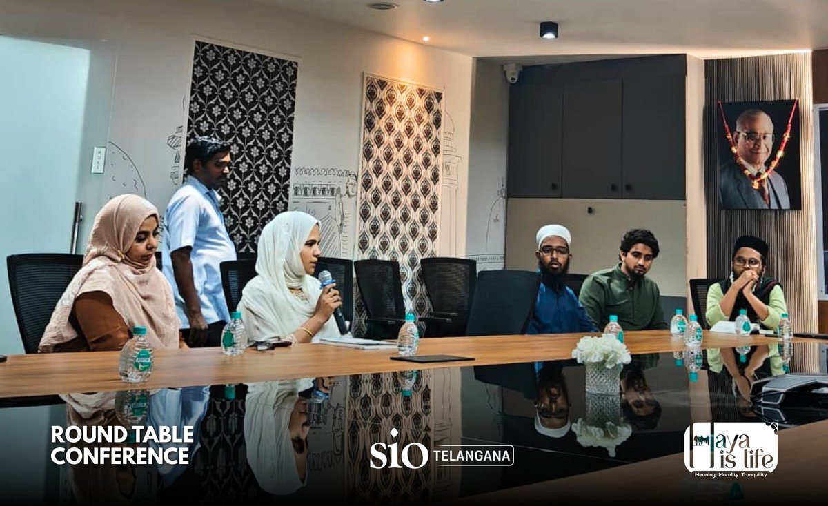 SIOTelangana's tweet photo. SIO Telangana organised a Round table conference on Mental Wellness and Sexual Ethics at FTCCI (Federation of Telangana Chambers of Commerce and Industry), Hyderabad.
#SIOTelangana #MentalWellness #SexualEthics #FTCCI #HyderabadEvents https://t.co/Xhnfre98Fg