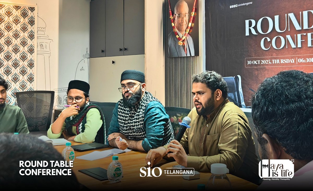 SIOTelangana's tweet photo. SIO Telangana organised a Round table conference on Mental Wellness and Sexual Ethics at FTCCI (Federation of Telangana Chambers of Commerce and Industry), Hyderabad.
#SIOTelangana #MentalWellness #SexualEthics #FTCCI #HyderabadEvents https://t.co/Xhnfre98Fg