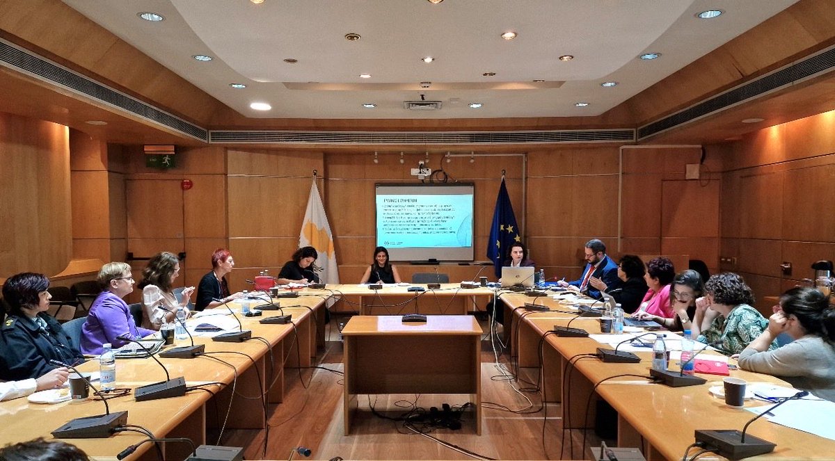CyprusMFA's tweet image. Marking 25 years today since the adoption of #UNSC Resolution 1325 on Women, Peace and Security, the @CyprusMFA had the pleasure to host, together with the Commissioner for Gender Equality @CommissionerGE a public consultation in preparation of the new National Action Plan…