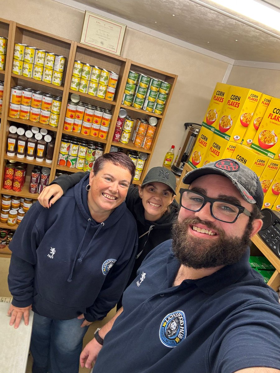 Massive thank you to Kelly H, Toni and Lucas for volunteering today we really appreciate you giving up your free time to support families in the community 💙🦁