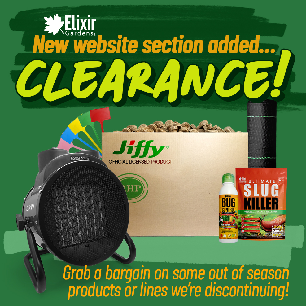 allotmentonline's tweet image. Grab a bargain in @ElixirGarden  new Clearance section in readiness for more growth!
elixirgardensupplies.co.uk/.../clearance-…
#clearance #offers #garden #allotment