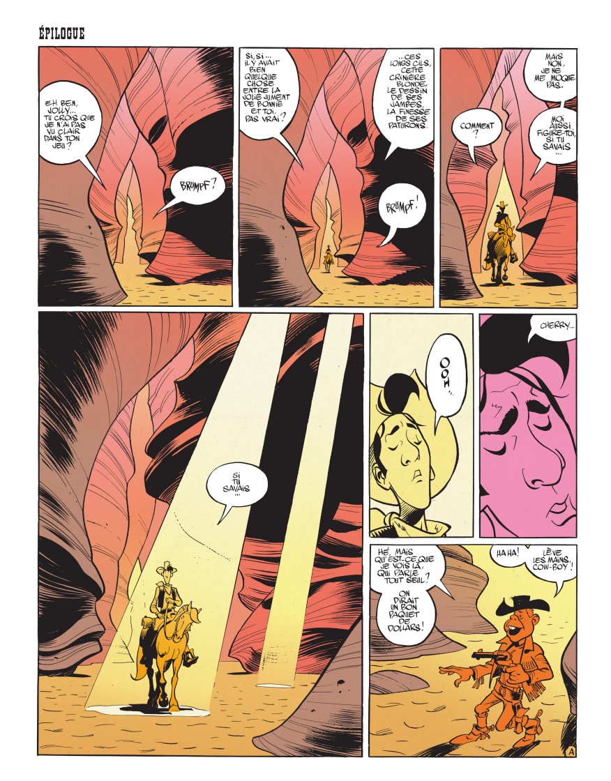 Ca me rappelle la très étrange séquence de fin coupée de "Wanted Lucky Luke" qui est uniquement disponible dans des éditions spéciales.