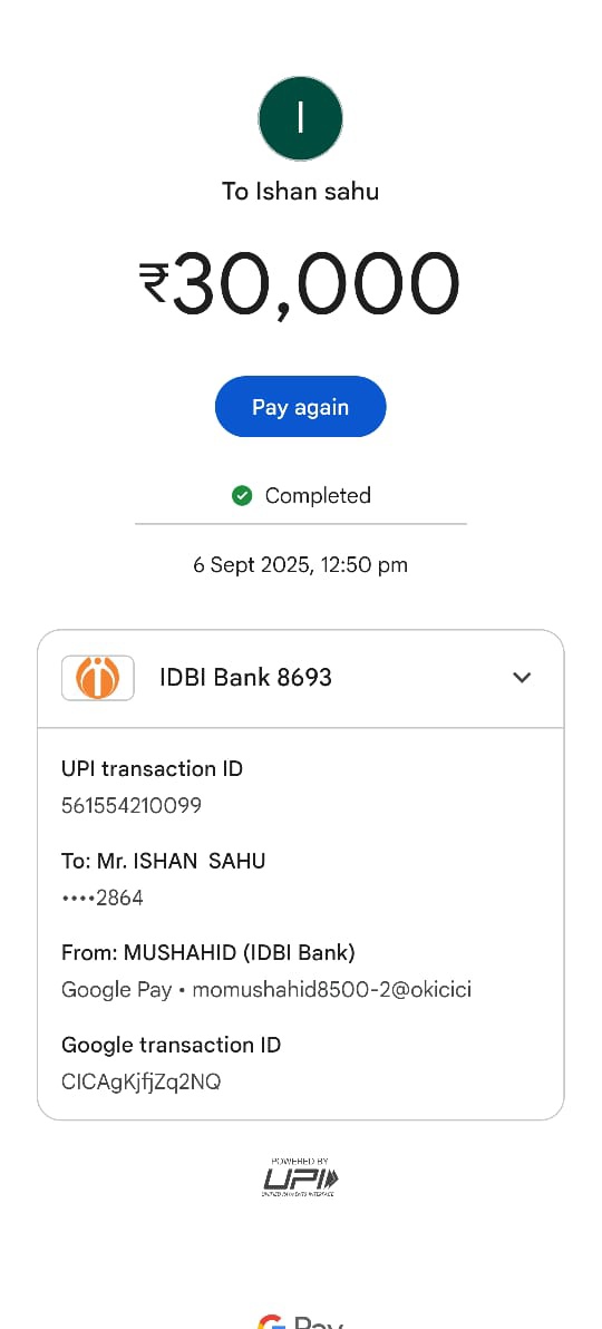 🚨सावधान रहे ऐसे फ्राड लोगों के चंगुल में फंसने से 
ये बात 6 सितंबर 2025 की है यानी पिछले महीने की 

मुझसे छोटा वाला भाई मुशीर अब्बास उसके पास, उसके दोस्त की एक डुप्लीकेट 🆔 Facebook से sms आया जो कि सऊदी अरब में रहता है 

उस ने कहा व्हाट्स ऐप नंबर दो उसने बिना 🆔 देखे मेरे भाई