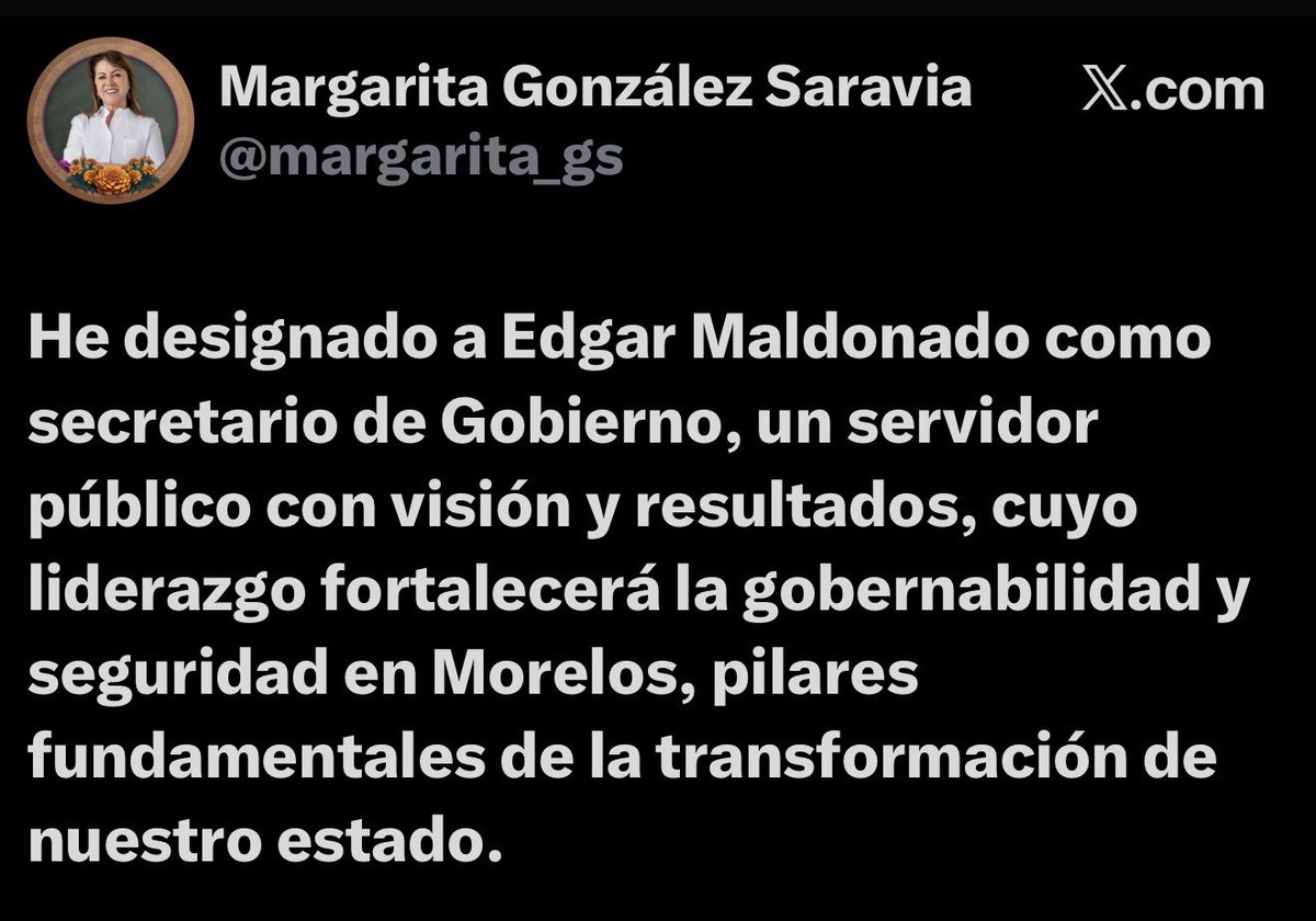 circulo_depoder's tweet image. 🔴 EDGAR MALDONADO
NUEVO SECRETARIO DE GOBIERNO
En sus redes sociales, la gobernadora dio a conocer la designación de Edgar Maldonado como secretario de Gobierno.
#Morelos #Cuernavaca