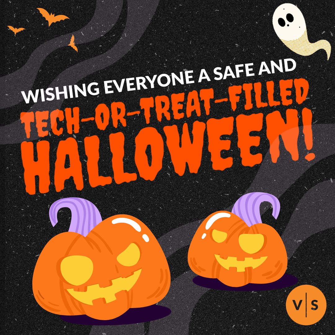 VSTechnologyNB's tweet image. Happy Halloween from VS Technology! We&apos;re here to scare away the ghoulish glitches so your day is all treats. 🎃

Have a safe and happy Halloween!

#VSTechnology #HappyHalloween