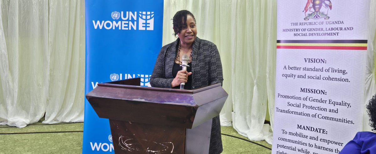 Speaking for <a href="/UNinUganda/">UN in Uganda</a> <a href="/jtmakokha/">Jackie Makokha</a> commended Uganda for strong commitment to #Resolution1325. Highlighted how UN work with female community leaders &amp; gender champions in mediation &amp; conflict prevention has strengthened cross-border cooperation from a gender perspective.#WPSat25