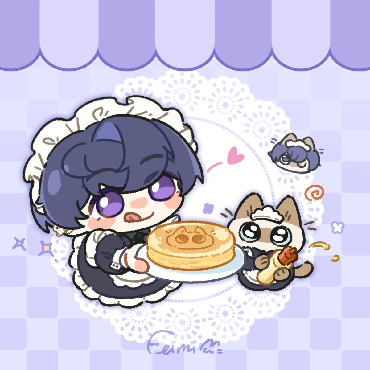 Feimi678's tweet photo. eat eat！😋
#Tearsofthemis 
#未定事件簿 https://t.co/dJ6hEJFpk7