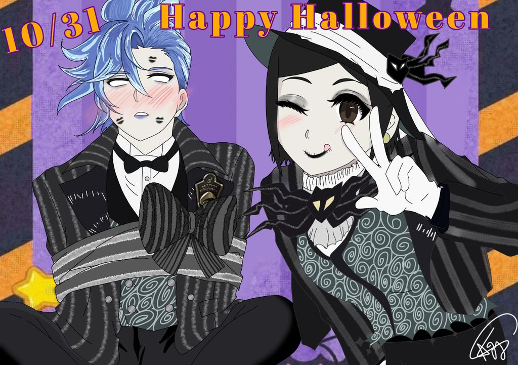 I did this drawing in a hurry this time. Idia's hair!😭 I had to do that with her hair because I was too lazy.😫 But I loved the result anyway. Today is October 31st!  #twistedwonderland #idiashroud #Halloween2025 #Ocxcanon #fanart #ocart