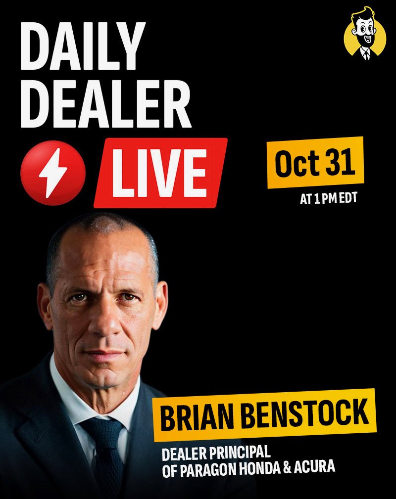Integration is the key to evolution.
Today at 1 PM EST, Brian Benstock joins Daily Dealer Live to talk about how Paragon is shaping the future of automotive retail — where AI, leadership, and innovation meet.

🔴 Don’t miss it. #DailyDealerLive #AutomotiveInnovation #Leadership