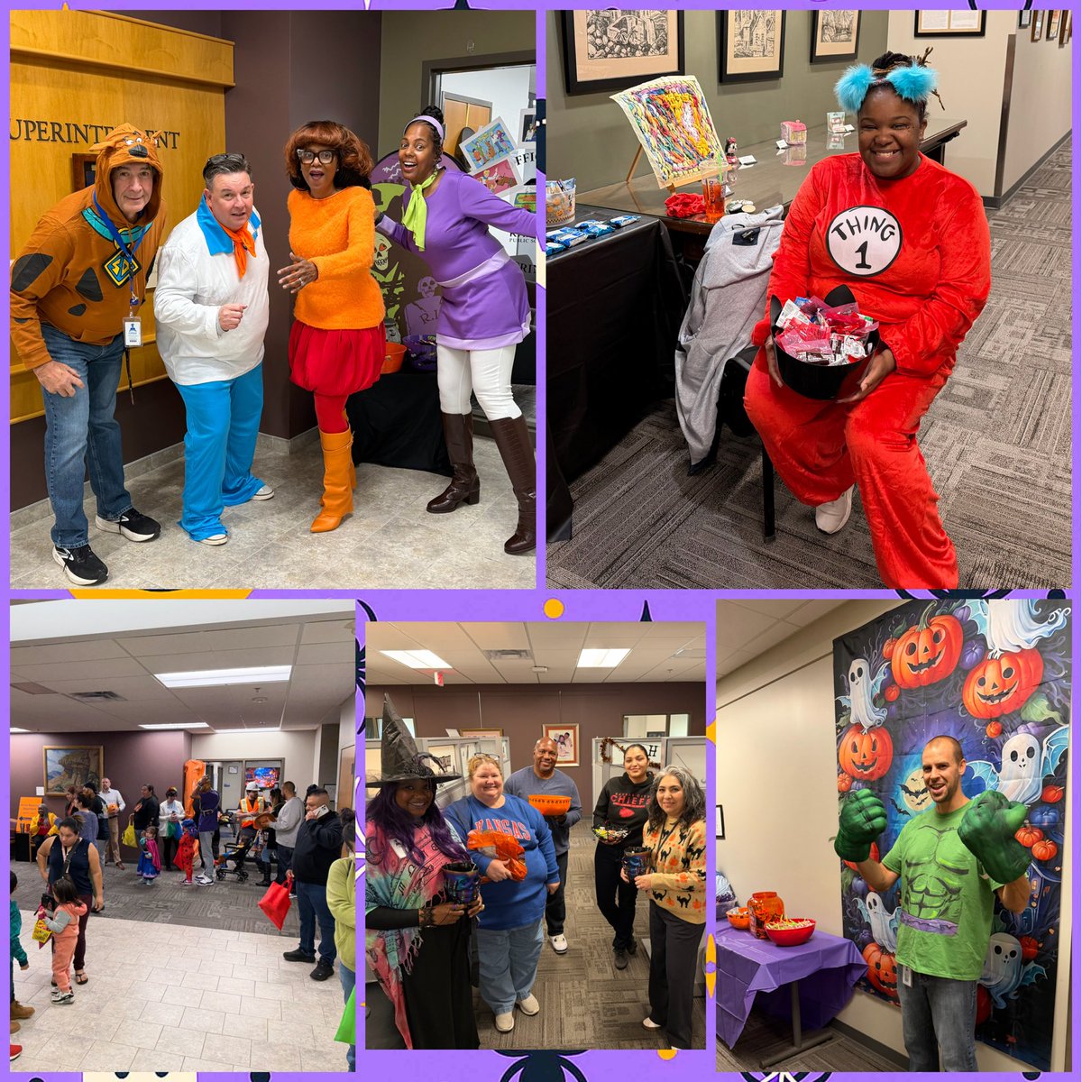 Love the spirit of <a href="/kckschools/">Kansas City, Kansas Public Schools</a> Supt. Dr. <a href="/astubblefield7/">Anna Stubblefield</a> and the team as they welcome  Parents as Teachers Halloween Trick-or-Treaters! #bettereverydaylaserfocus