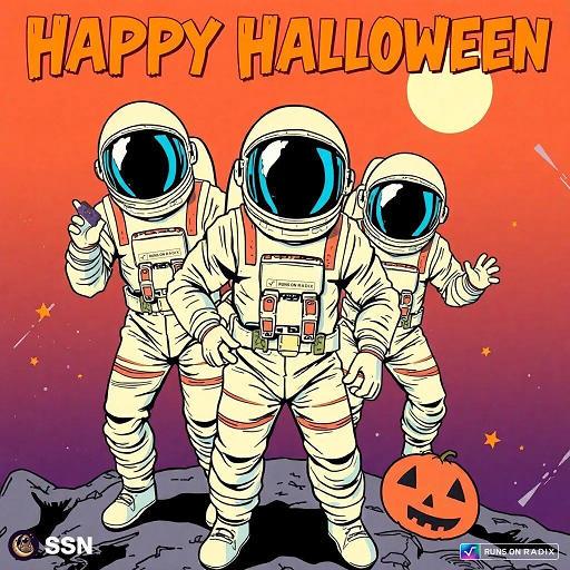 Happy Halloween, Space Crew! 🎃🚀
May your wallets be full, your ghosts be bullish, and your rockets fly to the moon! 🌕👻
Stay spooky and stay $SINXed. 💫