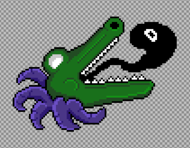 pixel art is fun because my initial rough drafts ends up being something completely different by the end...