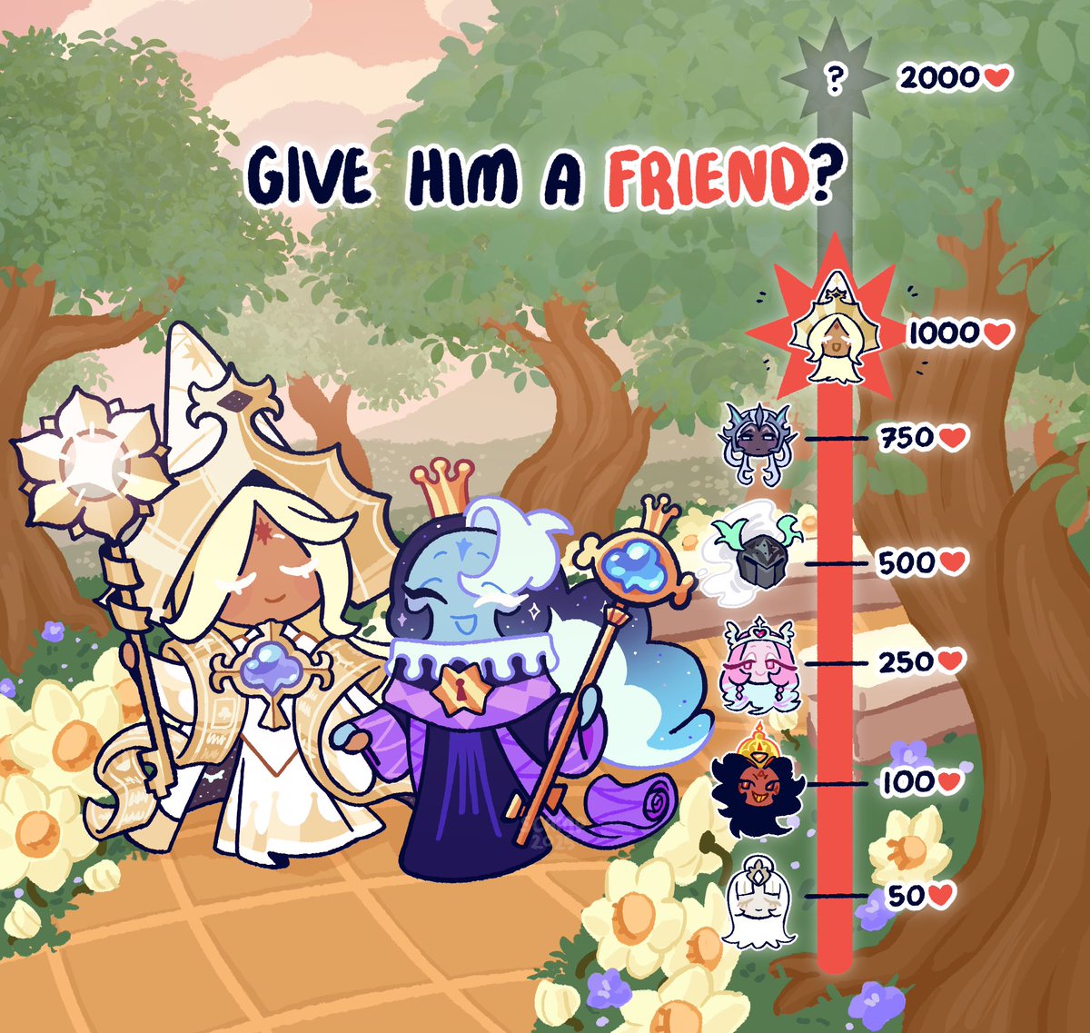 Guys I think they’re getting along
#cookierunkingdom #fountofknowledge #purevanillacookie #purefount