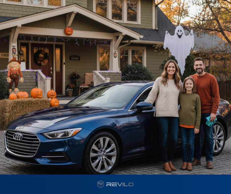 🎃 Family, fall fun &amp; a frightfully good car! 🎃

Revilo helps keep your ride ready for all your Halloween adventures. Drive safe and make memories!

Visit reviloautocare.com today to know more!

#HappyHalloween #FamilyCar #Revilo #CarCare #FallVibes #SafeDriving