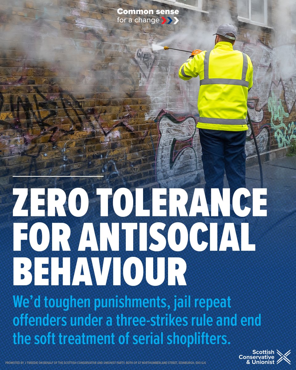 Our three strikes approach to anti-social behaviour will help keep communities safe.

This is how we’ll fix the SNP’s broken justice system: scottishconservatives.com/policies/crack…