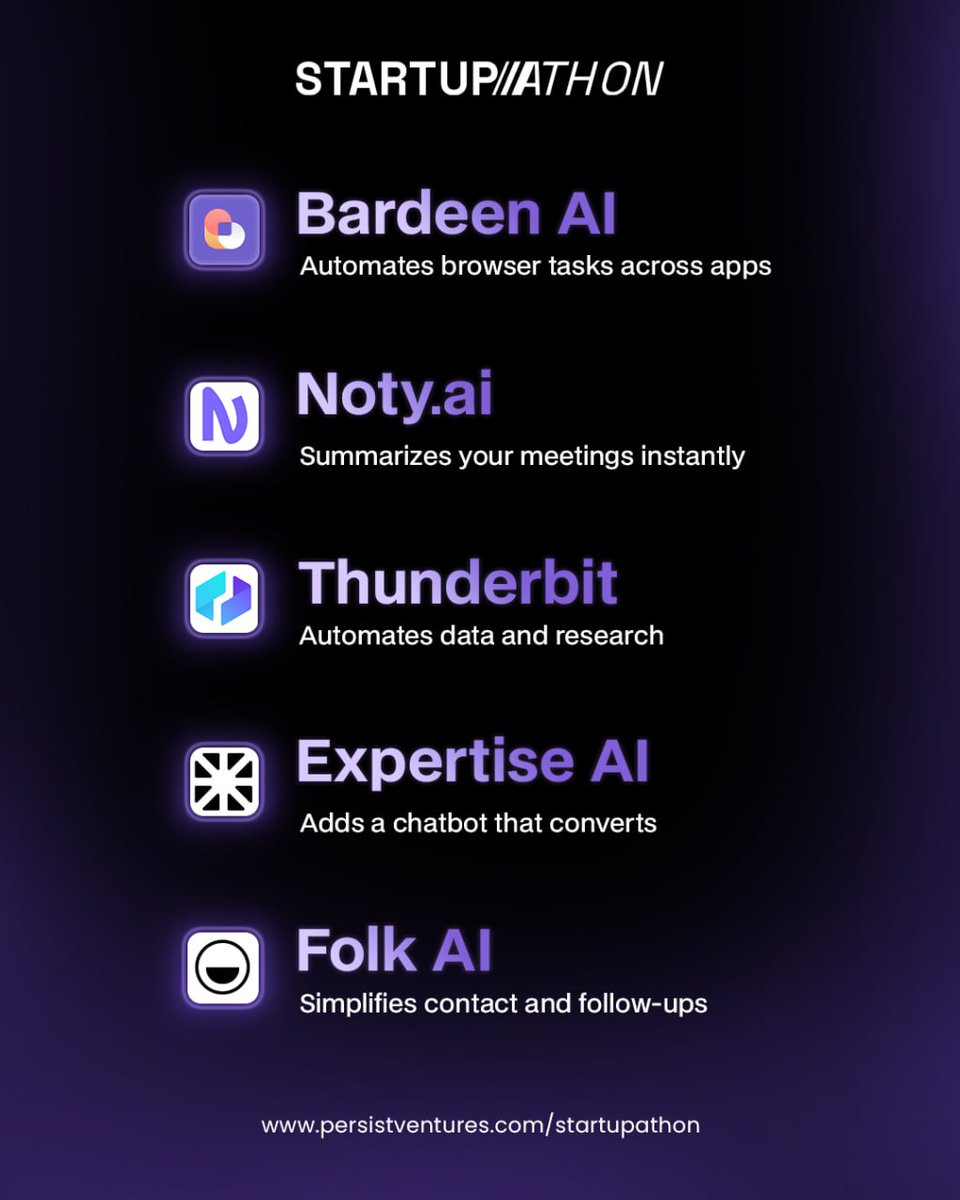 startupathon's tweet photo. 💎 6 Hidden Free AI Tools Every Startup Should Know

Forget ChatGPT & Notion... these underrated AI gems help founders:
⚙️ Automate workflows
🧠 Summarize meetings
💬 Capture leads
🤝 Manage clients
All 100% free.
👇 Discover your new startup superpowers.
 #Startupathon #HiddenAIGems
