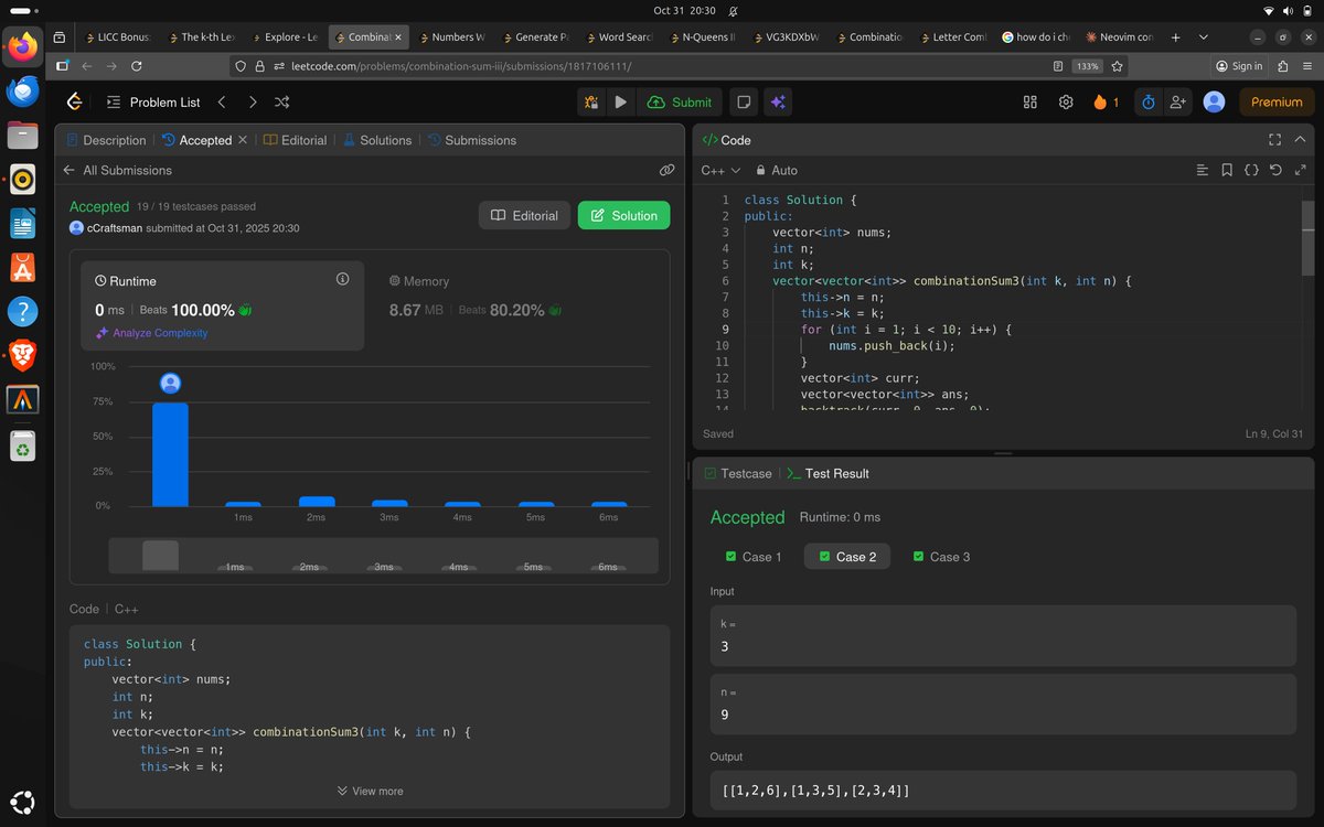 cCraftsman_'s tweet image. #100DaysOfCode #DSA #LeetCode