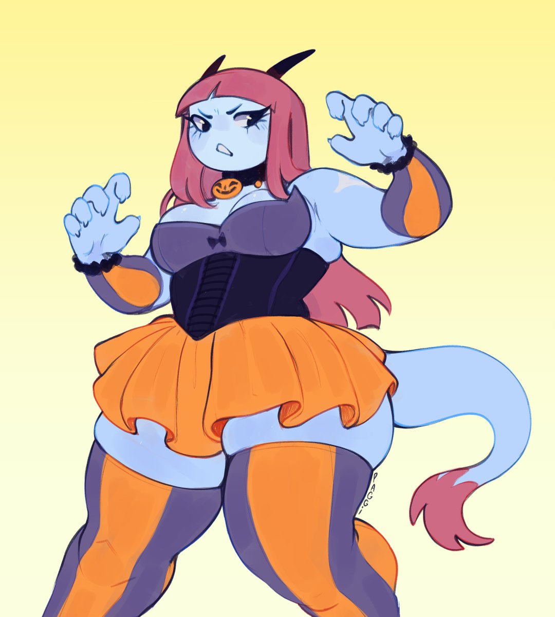 Absynth in the Halloween outfit!