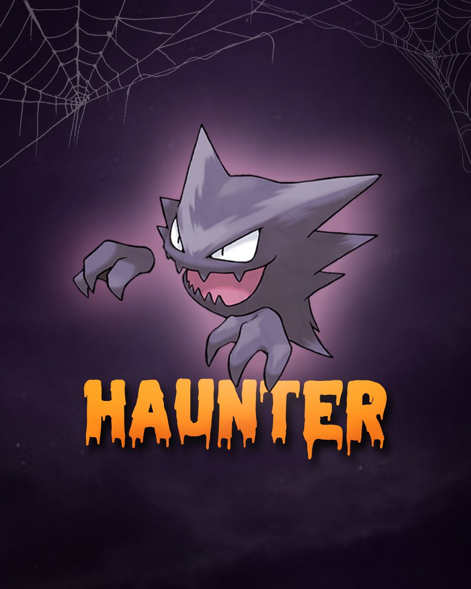 Pokemonlatam's tweet photo. 👉 ¡Boo! Sigue el 🧵 y sorpréndete con un Pokémon fantasma! 👻 https://t.co/A7Y2D2AcY4