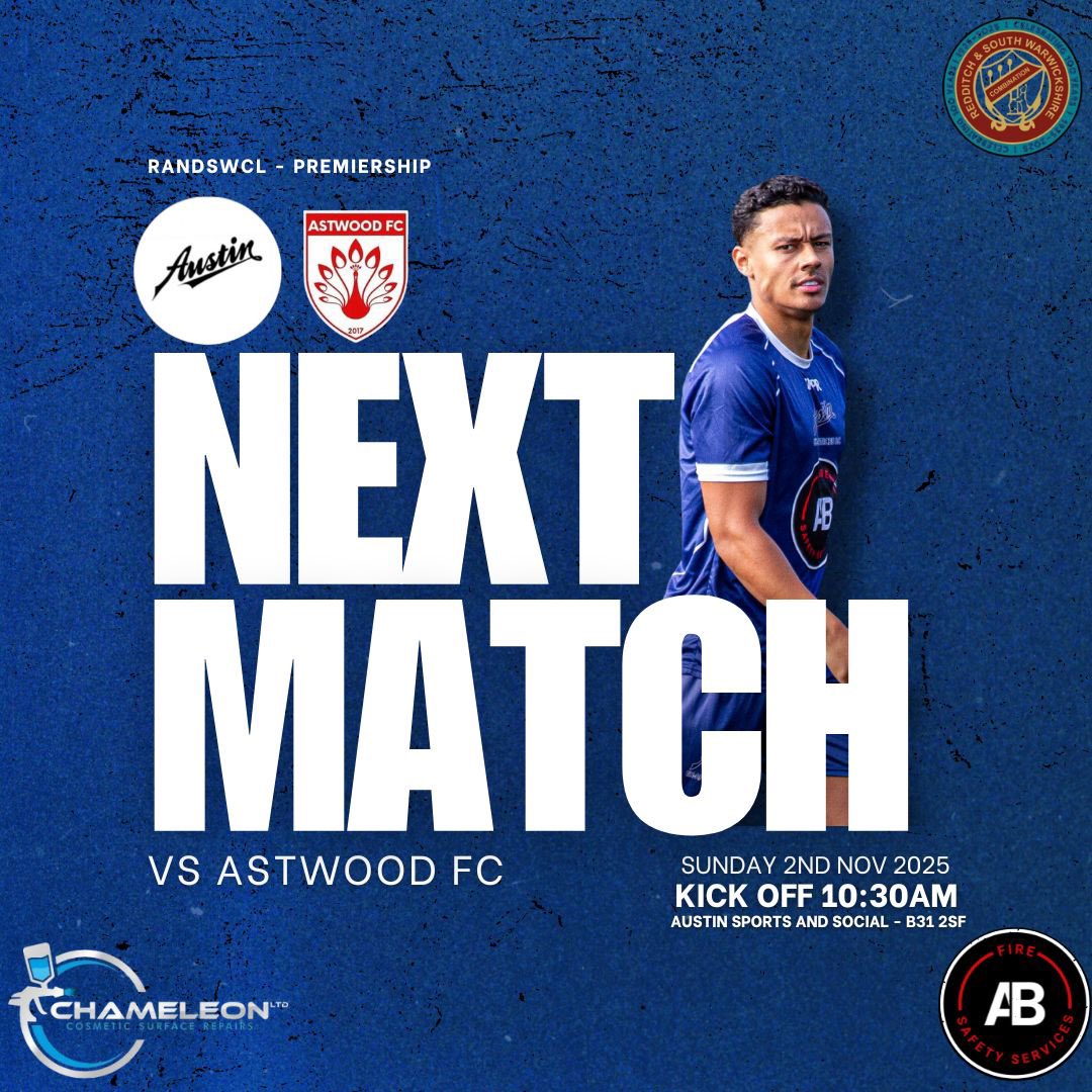 Sunday we face Astwood who are currently unbeaten in 6 down at the Austin. Expect a good battle.

Kick Off: 10:30am
Austin Sports &amp; Social