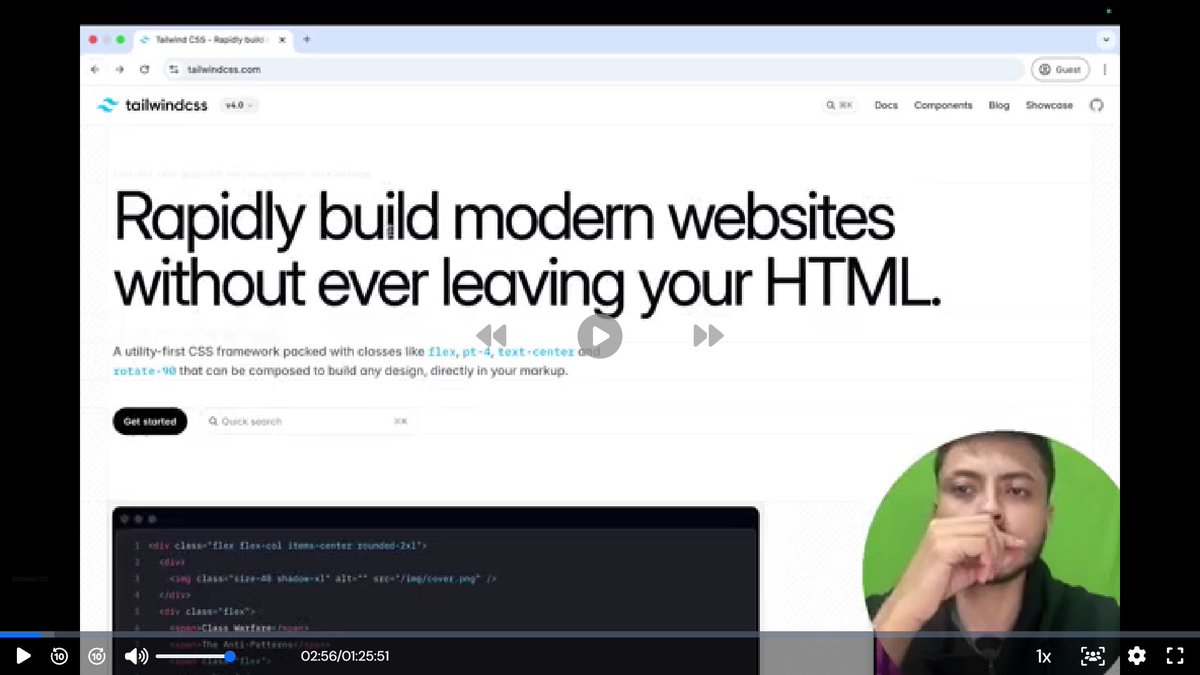 Adhya_khilosia's tweet image. Wrapped up React ✅
Now diving into TailwindCSS 🎨 (thanks @rohit_negi9!)
From tomorrow, restarting my #100DaysOfCode journey — this time with Backend Development