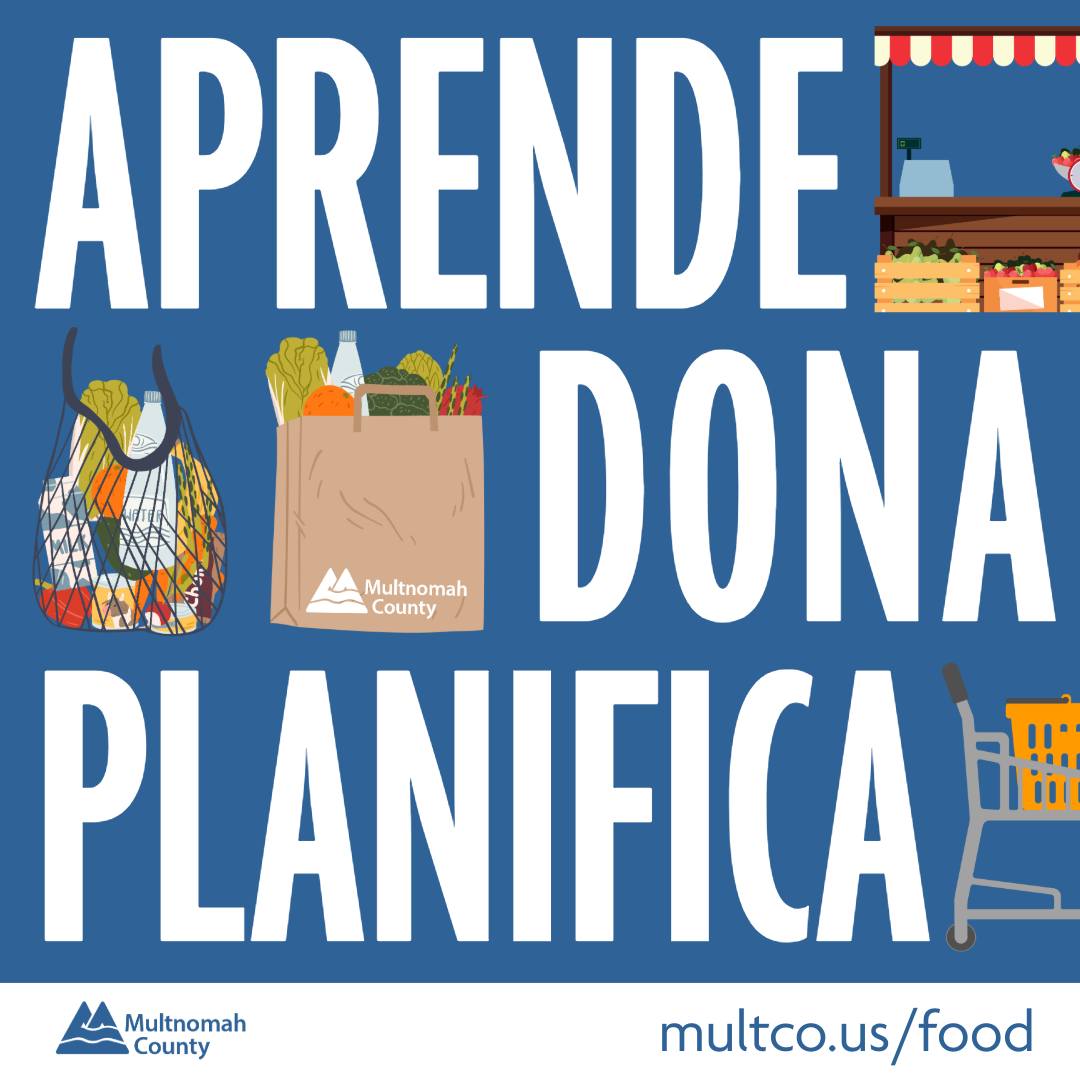 📢 COMPARTAN: El cierre del gobierno federal sigue afectando la asistencia alimentaria en el Condado de Multnomah. Casi uno de cada cinco residentes del Condado de Multnomah depende del Programa de Asistencia Nutricional Suplementaria (SNAP) para satisfacer sus necesidades