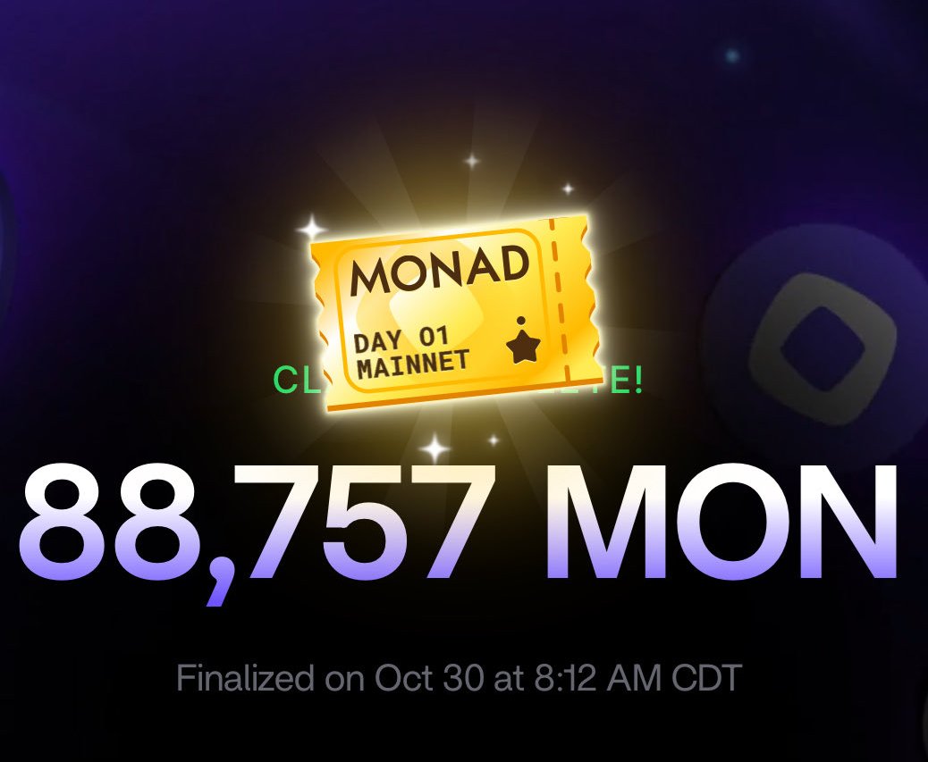 MediaMonad's tweet image. if you are holding 1M SBT, but you&apos;re NOT eligible ❌

We&apos;ll give you $MON Token Airdrop for holding 1M Nads NFT. 

Reply with the Monad wallet address if you want 👇