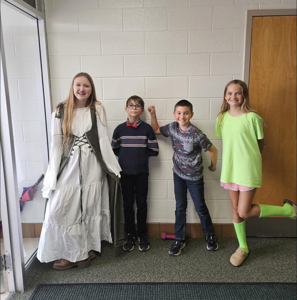 Riverdale 6th-graders wowed everyone at the Vocabulary Word Contest! Each student shared their word with a definition + presentation.
🏆 Sheyanna – Ancient
🥈 Eli – Dignified
🥉 Will – Strapping
🏅 Elsie – Vibrant
Congrats to all &amp; thanks to Mrs. Davis &amp; Mrs. Yoder! #DKE