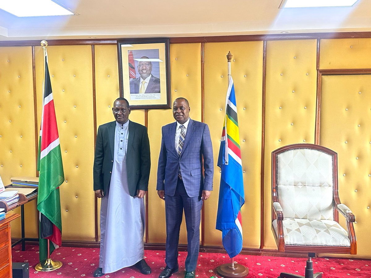 Today,  <a href="/ErnestRwamucyo/">Ernest Rwamucyo</a> , the High Commissioner of the Republic of Rwanda to Kenya, paid a courtesy call on the Principal Secretary for Petroleum, <a href="/official_MLiban/">Mohamed Liban, CBS</a> where they discussed areas of cooperation between the two countries in the petroleum sector. 
<a href="/ForeignOfficeKE/">State Department for Foreign Affairs | Kenya</a>