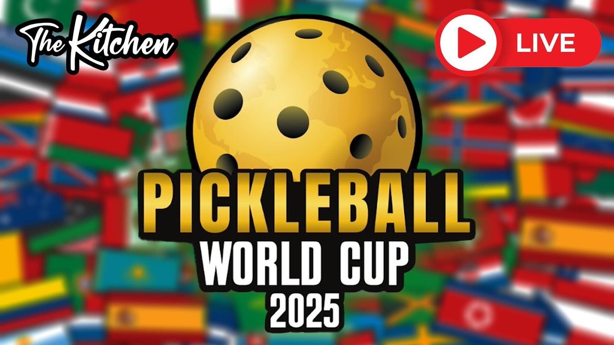 TheKitchenPB's tweet image. The Kitchen is streaming the Pickleball World Cup LIVE on our YouTube. Come watch 70 countries competing in this year&apos;s event, which is being held this weekend in Fort Lauderdale, Florida.

We&apos;ll be streaming the event on our YouTube channel. Link in comments! ⬇️